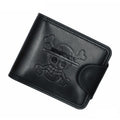 MenBense Men Multi-Card 2 Fold Short Wallet Carrying Card Case, Black, Brown