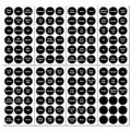 144 PCS Printed Spice Jar Labels Pantry Stickers Blackboard Stickers