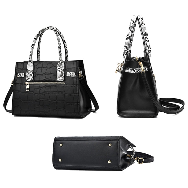 2613 2 In 1 Large Capacity Stone Pattern Bags, Red, Khaki, Green, Black, Pink, Coffee, Soil Yellow