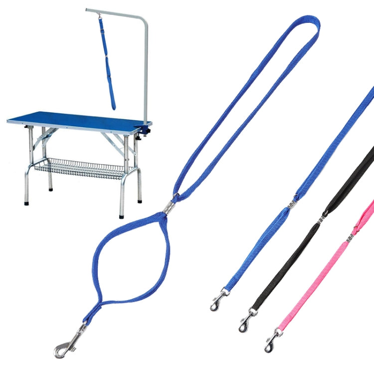 Fixed Rope Dog Traction Rope for Pet Bath Table, Pink, Black, Blue