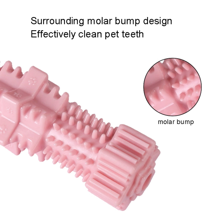 Dogs Bite Toys Hexagonal Molar Rods Pet Tooth Brush, Hexagonal (Avocado Green), Hexagonal (Light Sky Blue), Hexagonal (Light Pink)