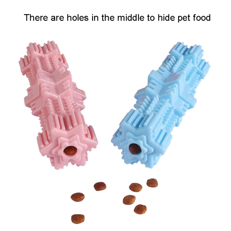 Dogs Bite Toys Hexagonal Molar Rods Pet Tooth Brush, Hexagonal (Avocado Green), Hexagonal (Light Sky Blue), Hexagonal (Light Pink)
