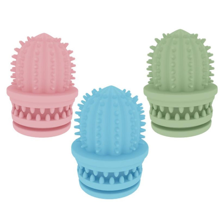 Pet Cleaning Teeth TPR Cactus Lightweight Bite-resistant Educational Toys, Cactus Avocado Green, Cactus Light Blue, Cactus Light Pink