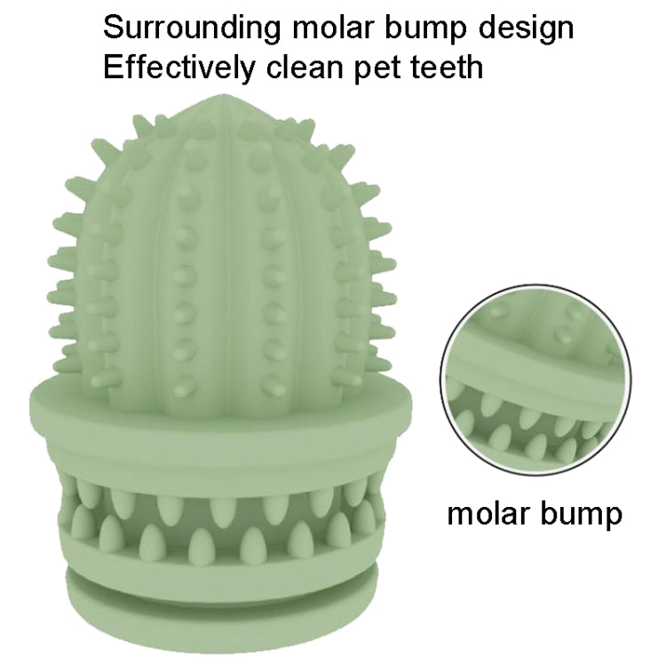 Pet Cleaning Teeth TPR Cactus Lightweight Bite-resistant Educational Toys, Cactus Avocado Green, Cactus Light Blue, Cactus Light Pink