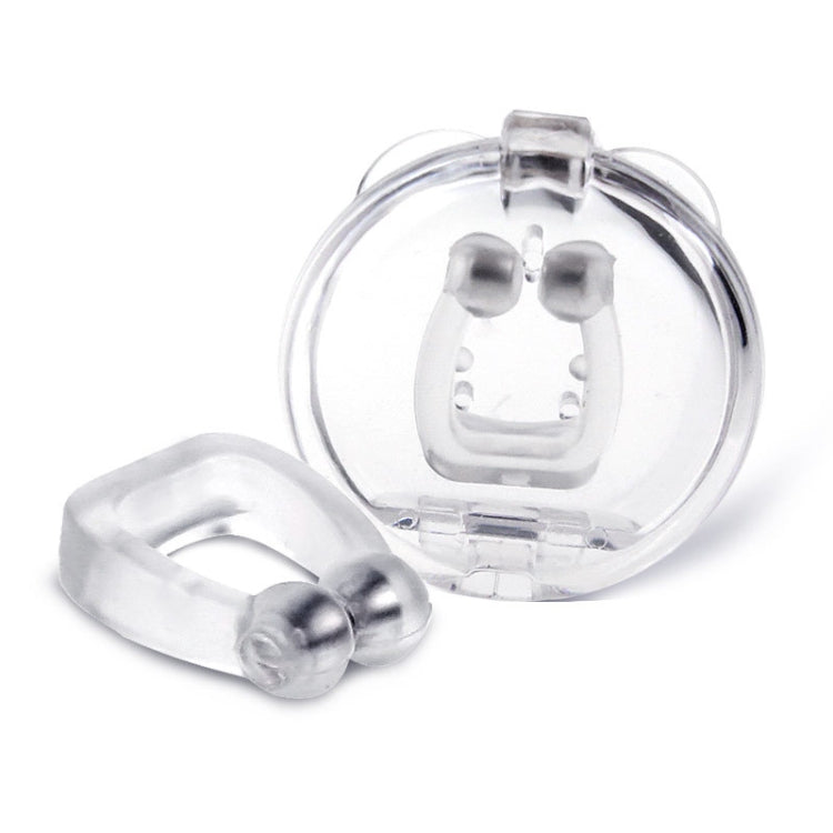 10 PCS Mini Portable Silicone Magnetic Anti-snoring Device, 10 PCS