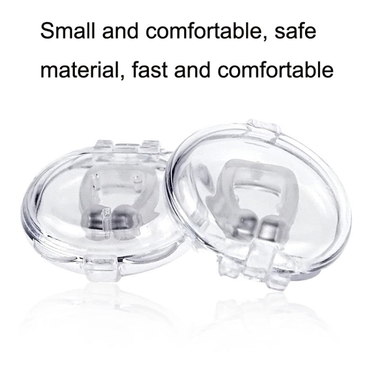 10 PCS Mini Portable Silicone Magnetic Anti-snoring Device, 10 PCS