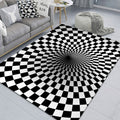 3D Stereo Rectangular Visual Geometric Living Room Carpet, 40x60cm, 50x80cm, 60x90cm, 80x120cm, 80x160cm, 120x160cm, 140x200cm