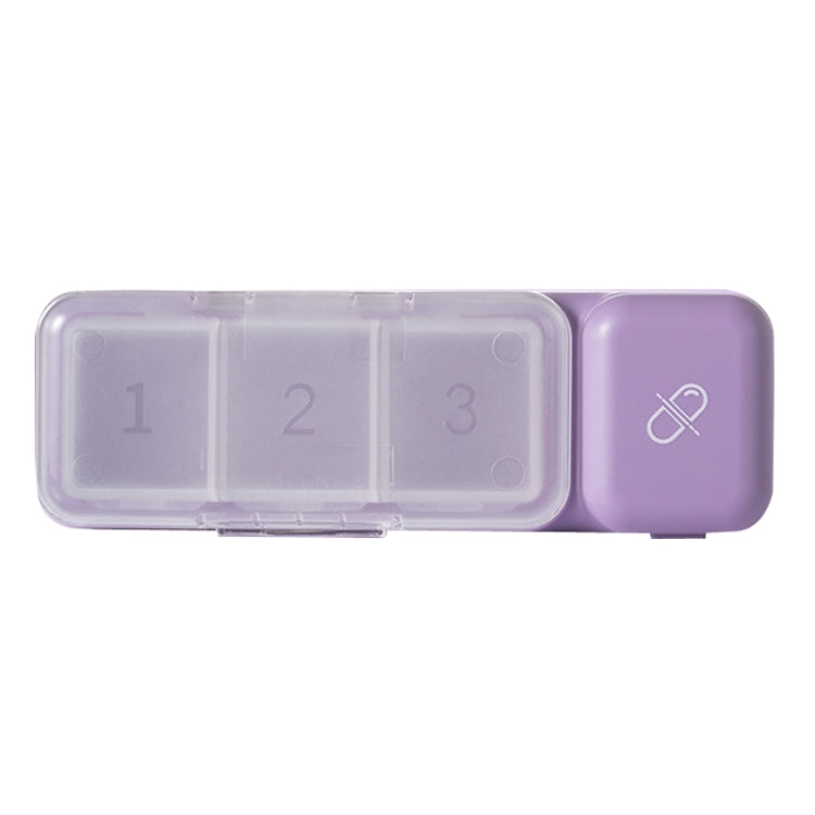 TR017 Portable Medicine Cutter Portable Mini 7 Days Sealed Separate Medicine Box, Green, Purple, White, Pink