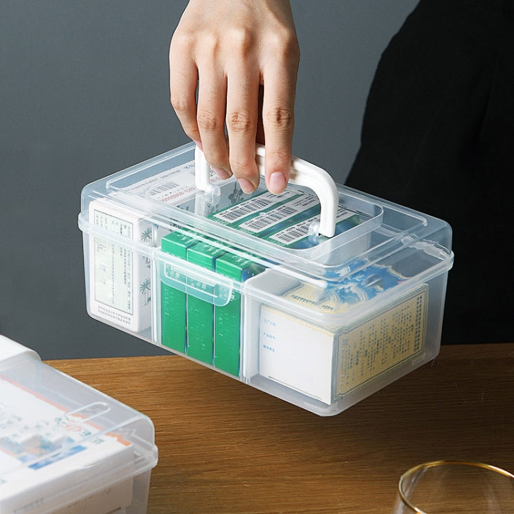 Portable Medicine Box Home Medicine Plastic Storage Box, Style:, Separate Small, High Small, Long Large