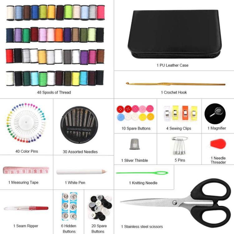 172 In 1 Multifunctional Needle and Thread Tool Set, Spec: Edge Clip, Edge Clip