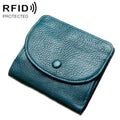 TP-195 Genuine Leather Natural Tumbled Buckle Coin Purse