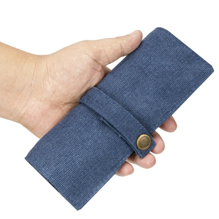 Nylon Canvas Watch & Strap Portable Storage Bag, Blue, Black, Grey, Orange, Khaki