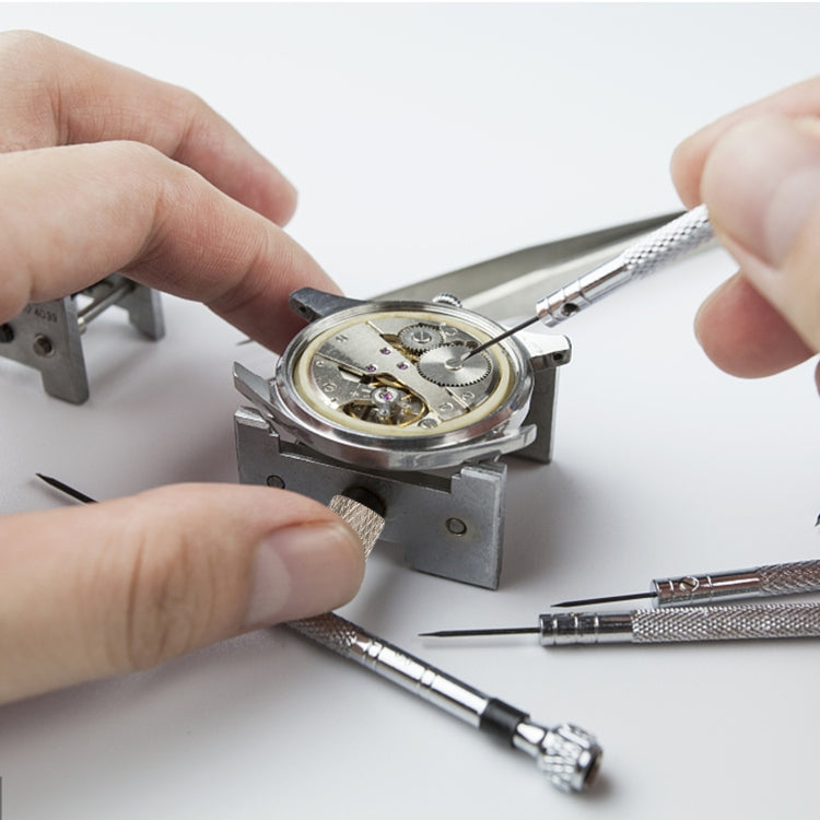2 In 1  Watch Movement Holder Clip Base Metal Multi Function Vise Clamp, Random Color Delivery, 2 In 1 Watch Movement Holder