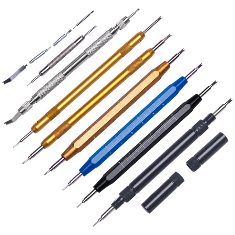 Single -headed Watch Repair Tool Ear Batch Replacement Watch Strap Tool, 10 Pair Silver, 10 Pair Golden, 5 PCS Screw Gold, 5 PCS With Scale Blue, With Scale Golden, 5 PCS With Scale  Black, With Packaging  A, With Packaging B, 10 PCS Single -headed    ...