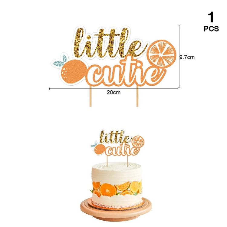 Citrus Pattern Themed Baby Birthday Party Decoration, Baby Birthday Party Decoration