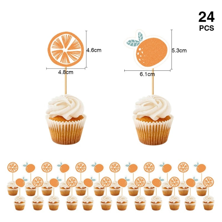 Citrus Pattern Themed Baby Birthday Party Decoration, Baby Birthday Party Decoration