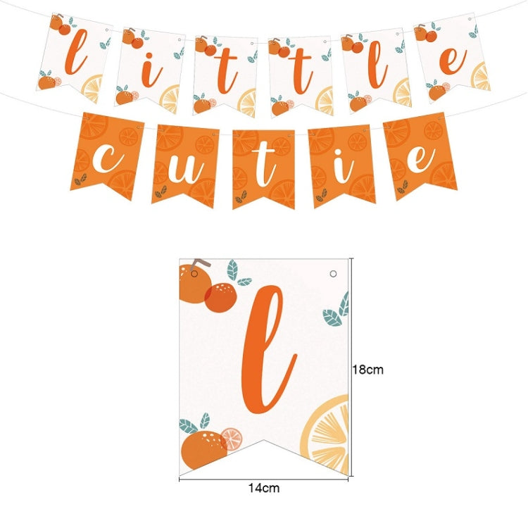 Citrus Pattern Themed Baby Birthday Party Decoration, Baby Birthday Party Decoration