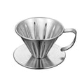 Double-layer Stainless Steel Pour-over Coffee Filter, Size:, Small, Large