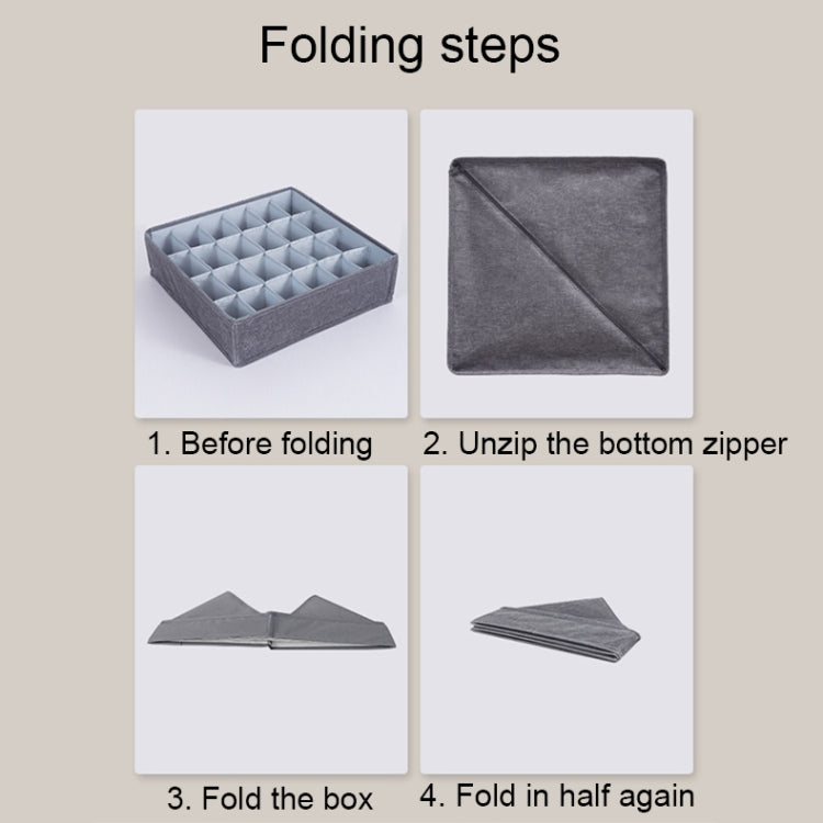 Foldable Drawer Clothes Storage Box, Spec:, 24 Grids (Gray), 24 Grids (Linen), 24 Grids (Red), 24 Grids (Green), 7 Grids (Gray), 7 Grids (Linen), 7 Grids (Red), 7 Grids (Green), 8 Grids (Gray), 8 Grids (Linen), 8 Grids (Red), 8 Grids (Green)           ...