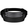 Outdoor Double Zipper Sports Waterproof Lycra Body Slim Waist Bag, Black, Mint Blue, Grey, Rose Red, Green