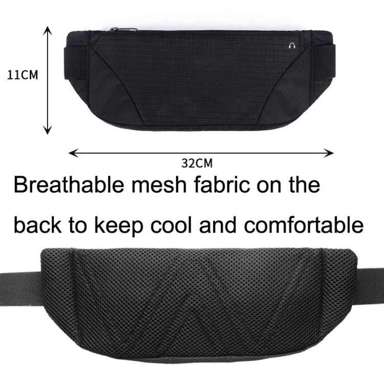 Outdoor Sports Running Ultra-light Large-capacity Close-fitting Phone Waist Bag, Yellow, Black, Blue, Grey, Silver