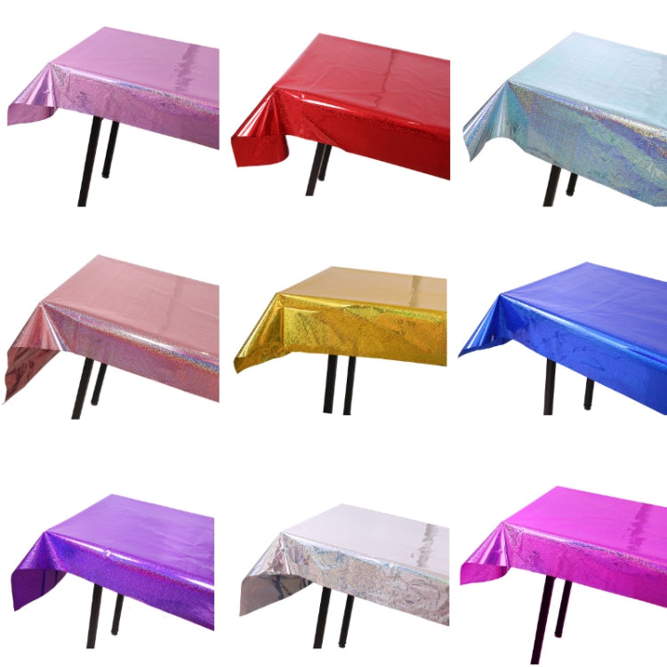 Birthday Party Foil Laser Tablecloth Wedding Decoration Supplies, Foil Laser  Pink, Foil Laser Red, Foil Laser Light Blue, Foil Laser Rose Gold, Foil Laser Gold, Foil Laser Dark Blu, Foil Laser Purple, Foil Laser Silver