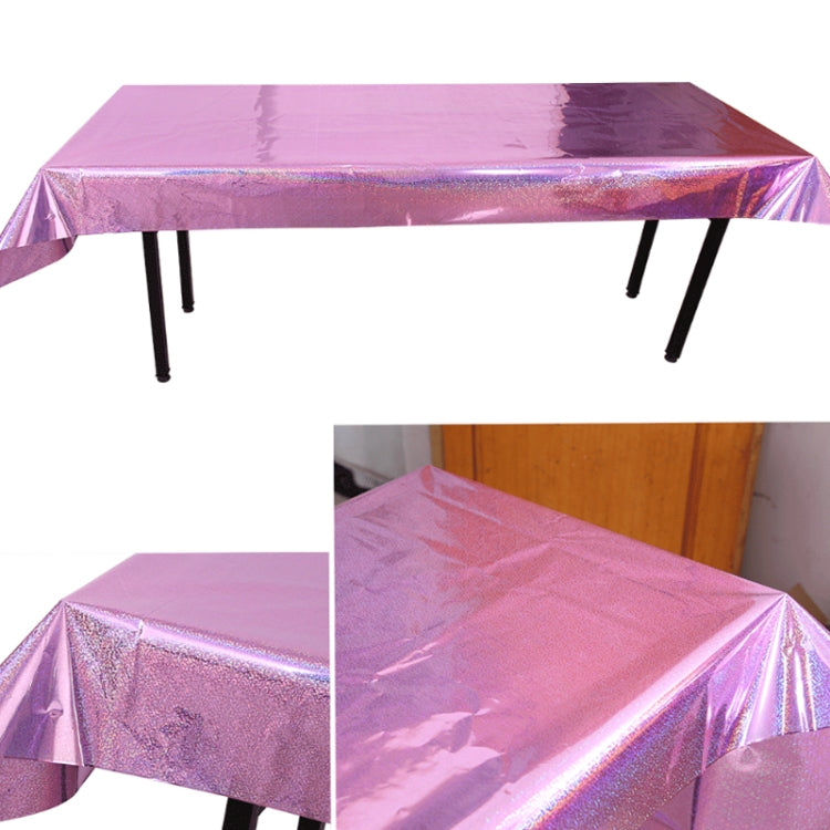 Birthday Party Foil Laser Tablecloth Wedding Decoration Supplies, Foil Laser  Pink, Foil Laser Red, Foil Laser Light Blue, Foil Laser Rose Gold, Foil Laser Gold, Foil Laser Dark Blu, Foil Laser Purple, Foil Laser Silver