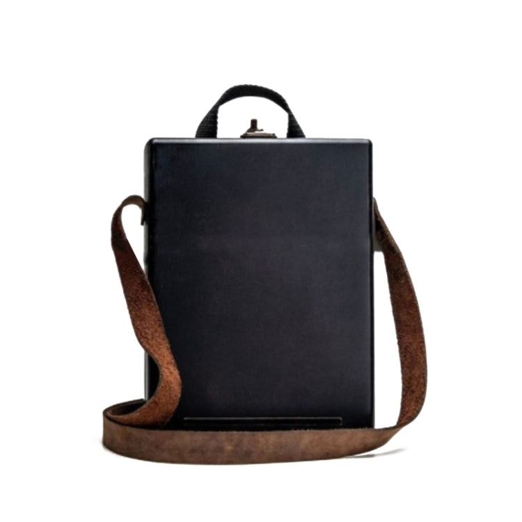 Writer Messenger Wooden Box Walnut Briefcase, Black, Green