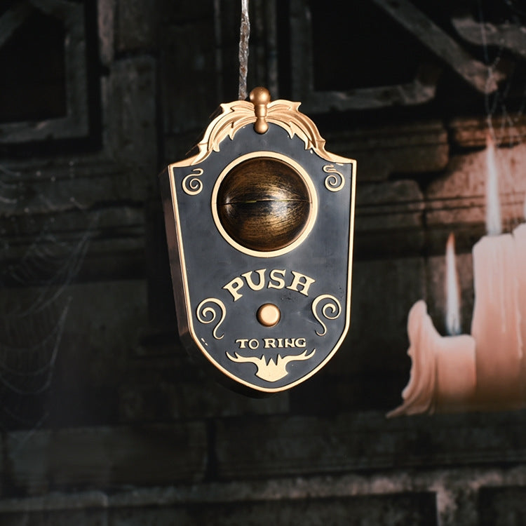 Halloween One-eyed Doorbell Glowing Horror Sound Decoration Pendant, Black