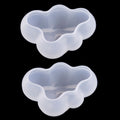 2 PCS Cloud DIY Mirror Silicone Mold, Specification: Large, Small, Medium, Large