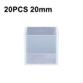 Crystal Drop Glue Square Silica Gel Mold DIY Handmade Jewelry Decoration Model, 20 PCS 20mm, 20 PCS 25mm, 10 PCS 35mm, 4 PCS 40mm, 4 PCS 50mm, 4 PCS 65mm