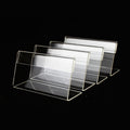 10 PCS Mini Clear Acrylic Sign Display Stand Label Holder, Label Holder