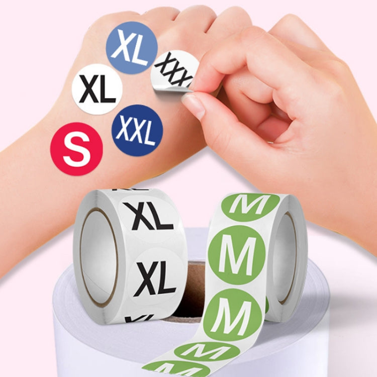 10 PCS Clothing Shoes & Hats Size Model Label Round Sticker, A-446, A-447, A-448, A-449, A-450, A-451, A-452, A-453, A-454, A-455, A-456, A-457, A-444, A-445