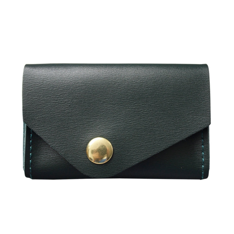 S183 Leather Waterproof Wear-resistant Card Holder, Green, Black, Brown