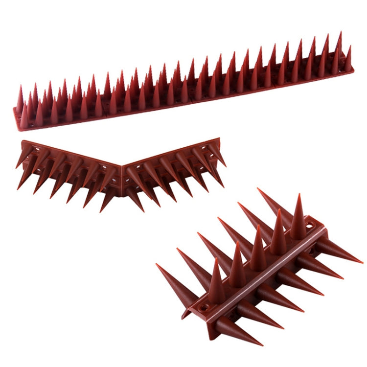 Plastic Bird Repellent Thorns Fence Anti-climb Nails, White, Brick Red, Green, Grass Green, Transparent, Grey, Brown, Black