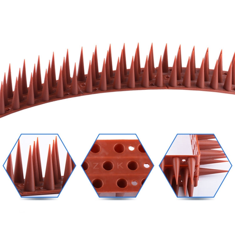 Plastic Bird Repellent Thorns Fence Anti-climb Nails, White, Brick Red, Green, Grass Green, Transparent, Grey, Brown, Black