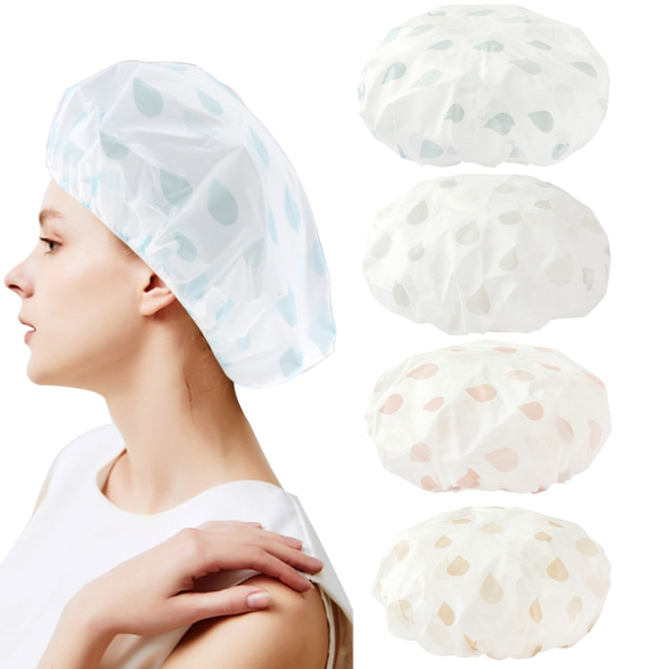 Waterproof Shower Hat Adult Women Bathing Hair Cover Anti-fume Hair Cover, 1 PCS Blue, 1 PCS Grey, 1 PCS Pink, 1 PCS Apricot