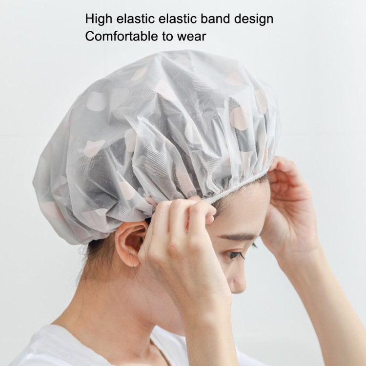 Waterproof Shower Hat Adult Women Bathing Hair Cover Anti-fume Hair Cover, 1 PCS Blue, 1 PCS Grey, 1 PCS Pink, 1 PCS Apricot