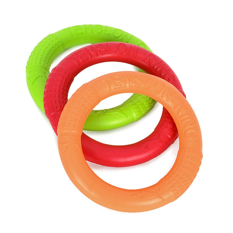 Dog Toys Pets Tension Ring Tooth Cleaning Toys, Green Small, Green Large, Red Small, Red Large, Orange Small, Orange Large