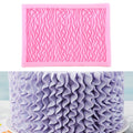 Food Grade Fondant Silicone Mold Pleated Skirt Cake Decorating Tool, CC562