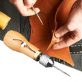 Handmade DIY Leather Stitching Tool Leather Carving Tool Device, Sewing Device
