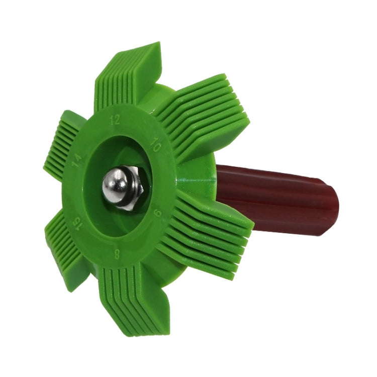 2 PCS Air Conditioner Blade Condenser Cleaning Fin Comb Brush, Green, White