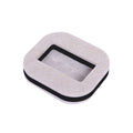 5 PCS Computer Seat Pulley Holder Chair Roller Non-slip Pad, Square Bean-colored Felt Bottom, Square Brown Felt Bottom, Round Bean Color Plastic Bottom, Round Black Plastic Bottom