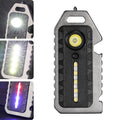 E-SMARTER W5136 Mini Keychain Strong Light Portable Flashlight, W5136 Tarnish, W5136 Black