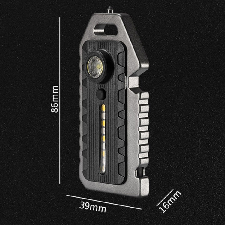 E-SMARTER W5136 Mini Keychain Strong Light Portable Flashlight, W5136 Tarnish, W5136 Black