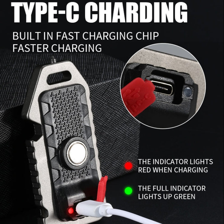 E-SMARTER W5136 Mini Keychain Strong Light Portable Flashlight, W5136 Tarnish, W5136 Black