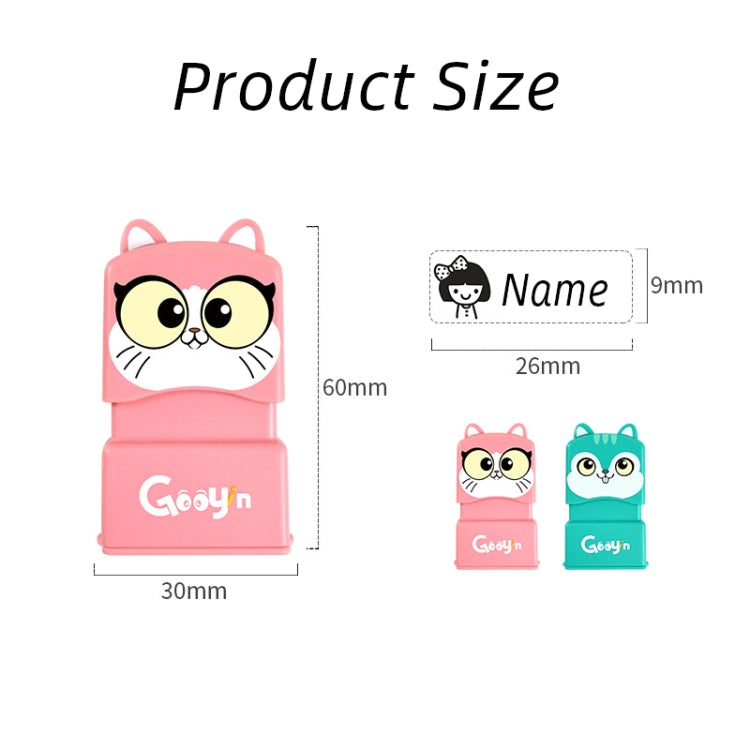 Clothing Seal For Children Kindergarten Student Name Photosensitive Seal, Green, Pink