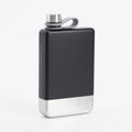 9oz Portable 304 Stainless Steel Flagon Whiskey Vodka Wine Pot Hip Flask, Matte Black, Military Green, Blue, Red