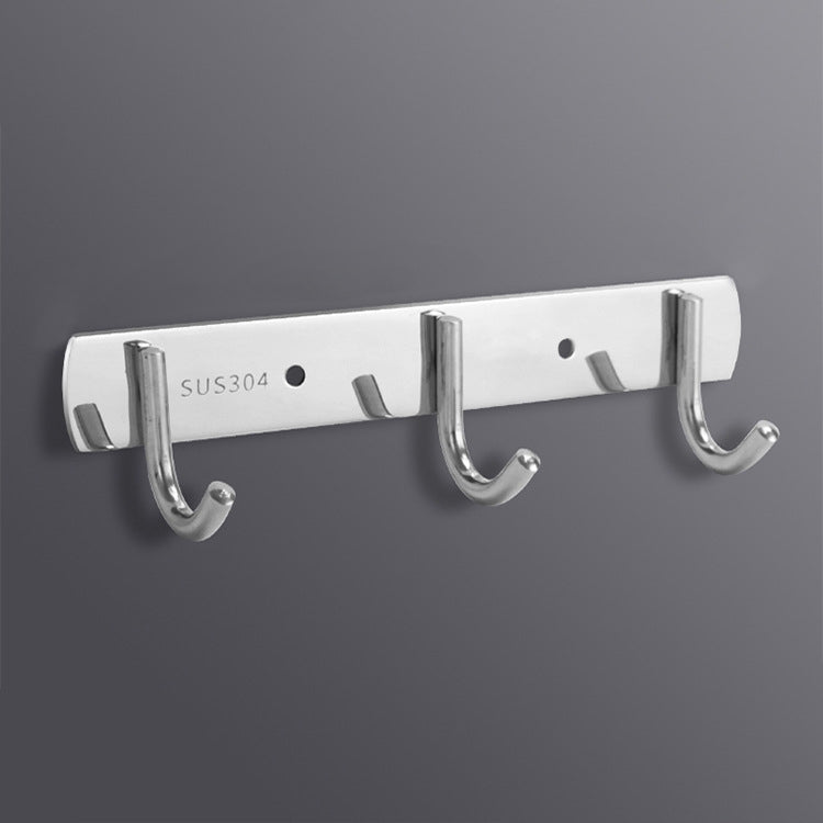 304 Stainless Steel No Punching Door Rear Coat Hook, 3 Hooks, 4 Hooks, 5 Hooks, 6 Hooks, 7 Hooks, 8 Hooks, 201 Butterfly Hook