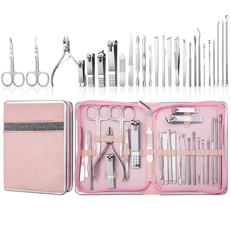 Stainless Steel Nail Clipper Set Beauty Eyebrow Trimmer, Color:, 7 PCS/Set (Pink), 12 PCS/Set (Pink), 18 PCS/Set (Pink), 7 PCS/Set (Gold), 10 PCS/Set (Gold), 18 PCS/Set (Gold), 26 PCS/Set Silver, 26 PCS/Set Rose Gold, 6 PCS/Set (Pink), 4 PCS/Set (Pink)